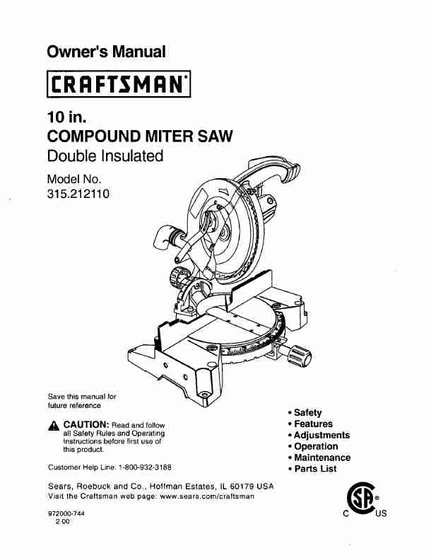 Craftsman Saw 315 21211-page_pdf